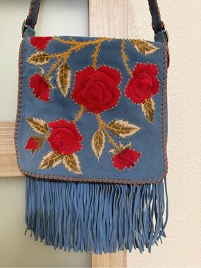 Isabella Fiore “Rambling Rose” Madison Messenger Crossbody Bag